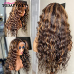 Loose Wave Highlight Lace Font Human Hair 13x4 Virgin Remy P2/30