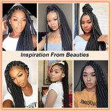 Lace Front Box Braided Synthetic Wigs Knotless Cornrow With Baby Hair