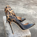 Leopard Patent Leather Pumps