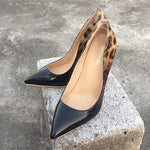 Leopard Patent Leather Pumps