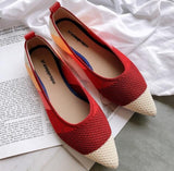 Multi Colors Slip on Flats