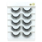 5 Pairs 3D Faux Mink Eyelashes