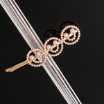 Simple Letter Rhinestone Hairpins