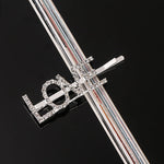 Simple Letter Rhinestone Hairpins