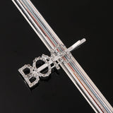 Simple Letter Rhinestone Hairpins