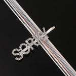 Simple Letter Rhinestone Hairpins