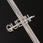 Simple Letter Rhinestone Hairpins