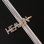 Simple Letter Rhinestone Hairpins