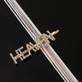 Simple Letter Rhinestone Hairpins