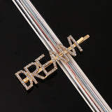 Simple Letter Rhinestone Hairpins