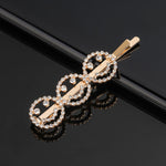 Simple Letter Rhinestone Hairpins