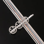 Simple Letter Rhinestone Hairpins