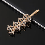 Simple Letter Rhinestone Hairpins