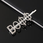 Simple Letter Rhinestone Hairpins