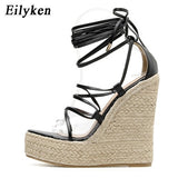 Strappy Platform Wedge Sandals