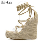 Strappy Platform Wedge Sandals