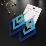 Multilayer Wood Earrings