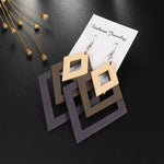 Multilayer Wood Earrings