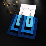 Multilayer Wood Earrings