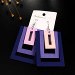 Multilayer Wood Earrings