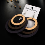 Multilayer Wood Earrings