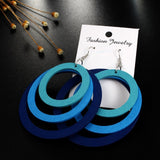 Multilayer Wood Earrings