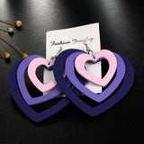 Multilayer Wood Earrings