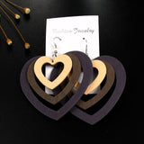 Multilayer Wood Earrings