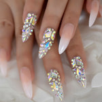 Designer Ombre Stiletto Nails