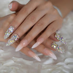 Designer Ombre Stiletto Nails