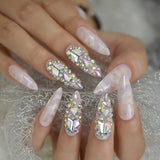 Designer Ombre Stiletto Nails