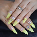 Designer Ombre Stiletto Nails