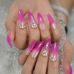 Designer Ombre Stiletto Nails