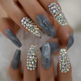 Designer Ombre Stiletto Nails