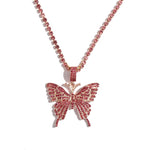 Statement Butterfly Crystal Necklace