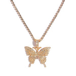 Statement Butterfly Crystal Necklace