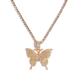 Statement Butterfly Crystal Necklace