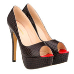 Peep Toe Platform Pumps