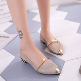 Bling Pointed Toe Flats