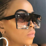 Oversized Square Sunglasses Retro