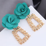 Cloth Flower Fashion Earrings