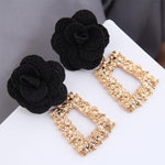 Cloth Flower Fashion Earrings