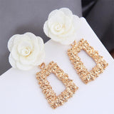 Cloth Flower Fashion Earrings