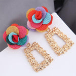 Cloth Flower Fashion Earrings