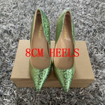 Snake Print Pumps