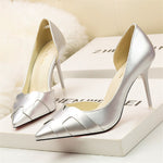 Patent Leather Side Cut-Out Heels