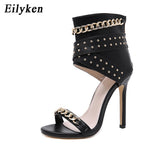 Rivet Metal Decorative High Heel