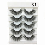 5 Pairs 3D Faux Mink Eyelashes