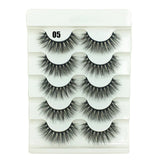 5 Pairs 3D Faux Mink Eyelashes