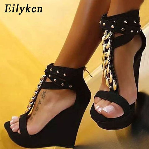 Gladiator High Heels Wedges